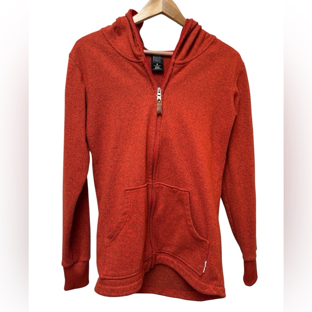 Burton Dayride Bright Orange Zip-Up Sweater Fleece
